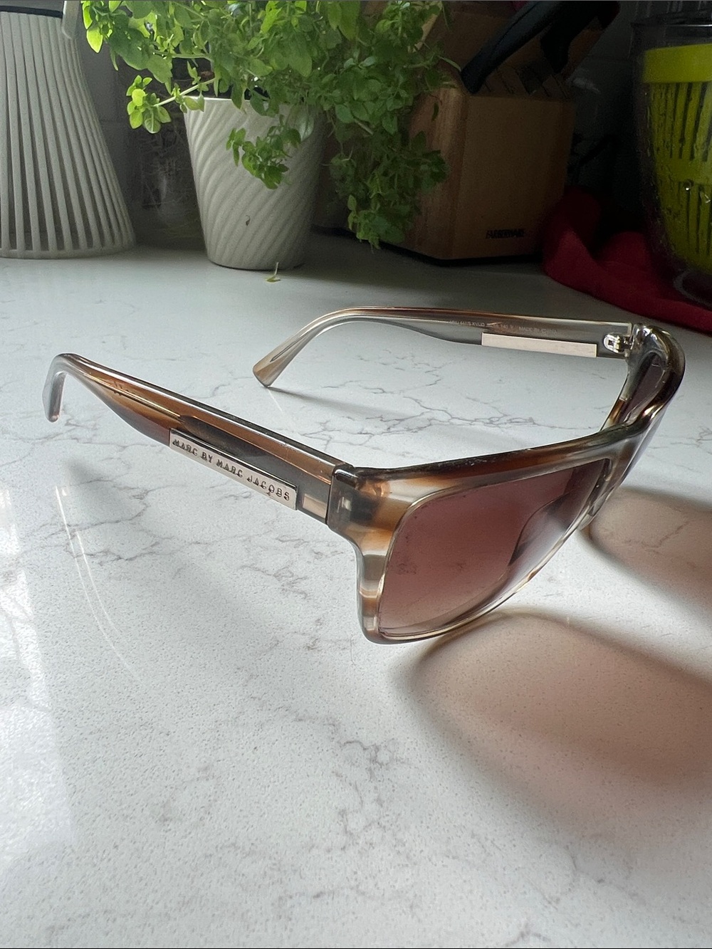 Marc Jacobs Brown Gradient Frame Sunglasses